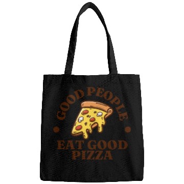 Discover Good People Eat Good Pizza Bags