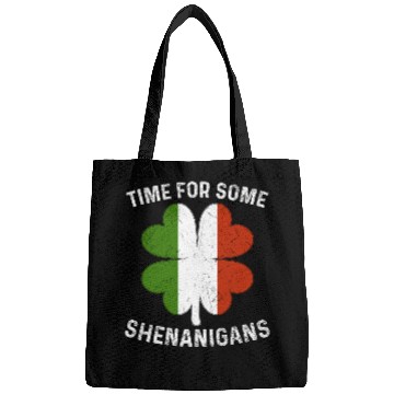 Discover St. Patrick's Time For Some Shenanigans Clover Bags