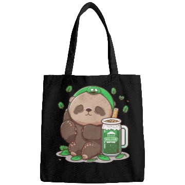 Discover Sloth drinking beer sloth wear irish sunglass Bags