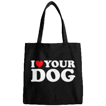 Discover I Heart Your Dog - Funny I Love My Dog, I Love Dog Bags