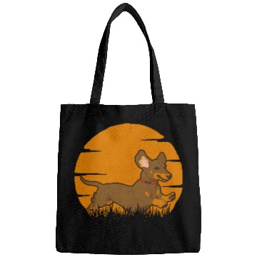 Discover Dachshund Running Sausage Dog Bags