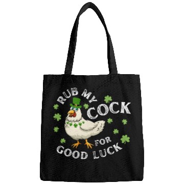 Discover Rub My Cock For Good Luck St Patrick's Day Bags