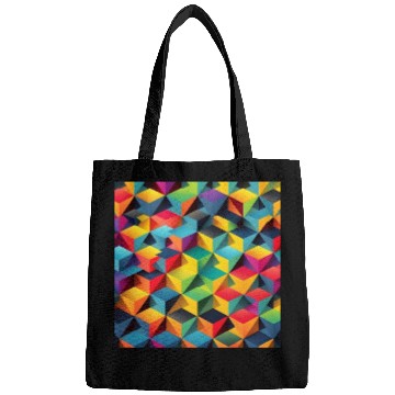 Discover geometric psychedelic wallpaper Bags