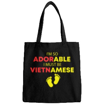 Discover I'm so adorable I must be Vietnamese Funny Vietnam Bags