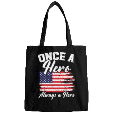 Discover Once A Hero Always A Hero USA Flag Memorial Day Bags