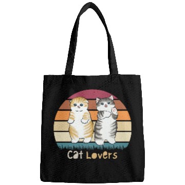 Discover Cat lovers dedign with sweet cats Bags