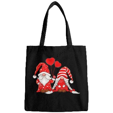 Discover Gnomes Couple Holding Hearts Love Pattern Bags