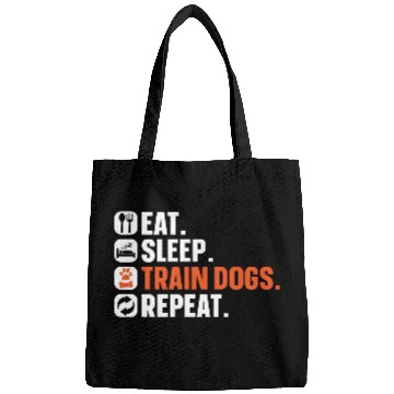 Discover Dog Trainer Eat Sleep Train Dogs Repeat Dog Lover Bags