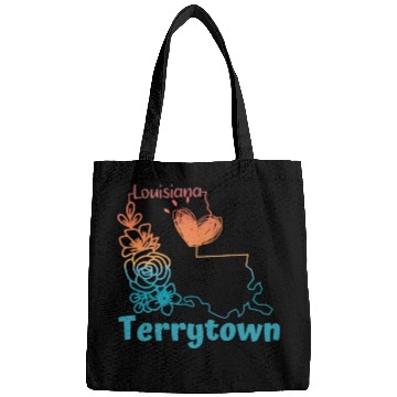 Discover I love my home town Terrytown Louisiana Bags