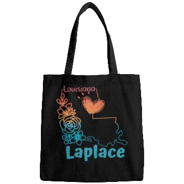 Discover I love my home town Laplace Louisiana Bags
