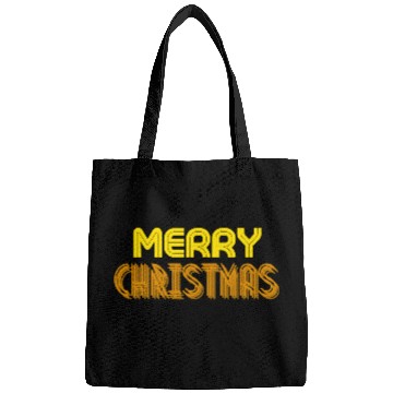 Discover Merry Christmas Yellow Neon Colors Bags