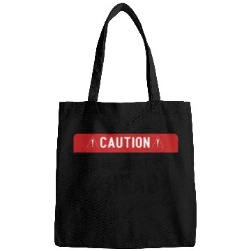 Discover Caution Dad Jokes Ahead, funny dad Bags