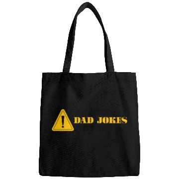 Discover Caution Dad Jokes Ahead, funny dad Bags
