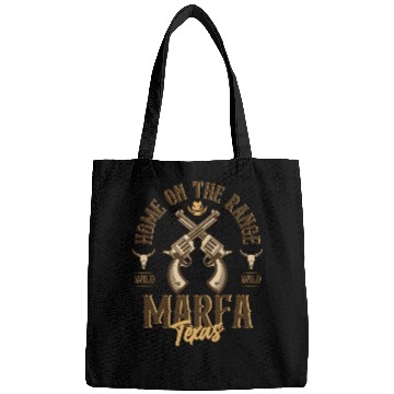 Discover Marfa Texas wild west town Bags