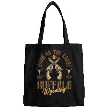 Discover Buffalo Wyoming wild west town Bags