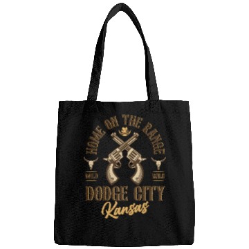 Discover Dodge City Kansas wild west town Bags