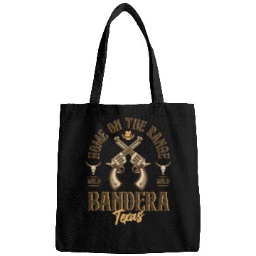 Discover Bandera Texas wild west town Bags