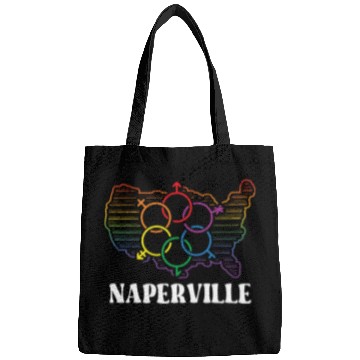 Discover Naperville Pride Month Pride Flag LGBT Community L Bags