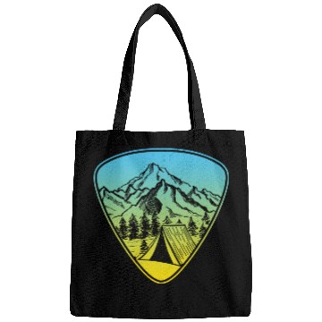 Discover Guitar Pick Mountain Forest Nature Bags