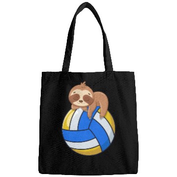 Discover Funny Volleyball Sloth Lover Bags