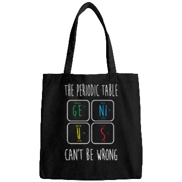 Discover Funny Science Geek Teacher Genius Periodic Table Bags