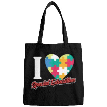 Discover I Love Special Education Sped Teacher Awareness Bags