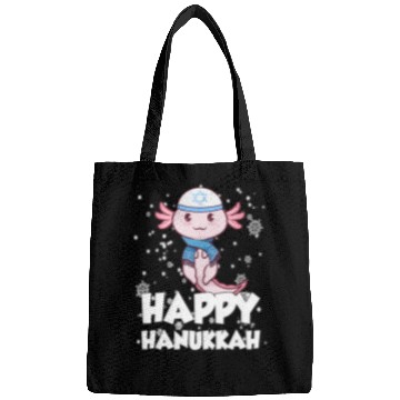 Discover Happy Hanukkah Axolotl Kawaii Cute Axolotl Lover Bags