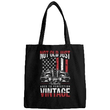 Discover Truck Driver Us Flag Old Man Trucker Bags
