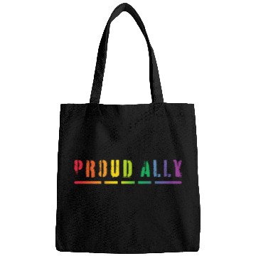 Discover Proud Ally Pride LGBTQ, Pride Month, Rainbow Bags