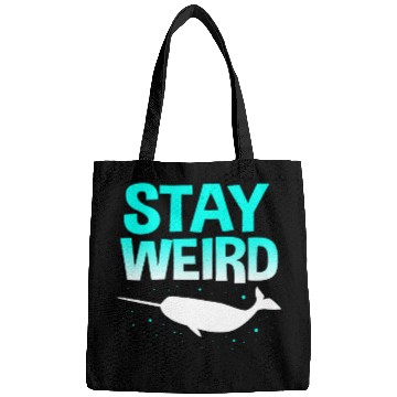 Discover Sea Creature Funny Narwhal Stay Weird Bags
