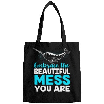 Discover Inspirational Animal Quote Sea Creature Narwhal Bags