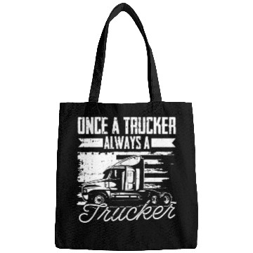 Discover Truck Driver Us Flag Old Man Trucker Bags