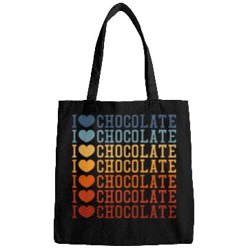 Discover I Love Chocolate Retro Vintage Bags
