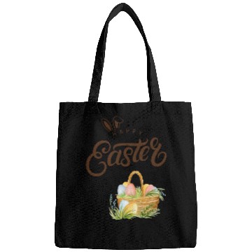 Discover Happy easter sayings egg bunny Bags