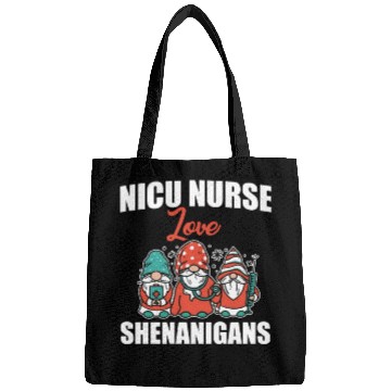 Discover Funny NICU Nurse Love Shenanigans St. Patricks Day Bags