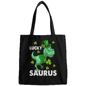 Discover St Patrex Funny Irish T Rex Bags