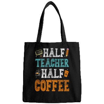 Discover Half Teacher Half Coffee Coffee Teacher Bags