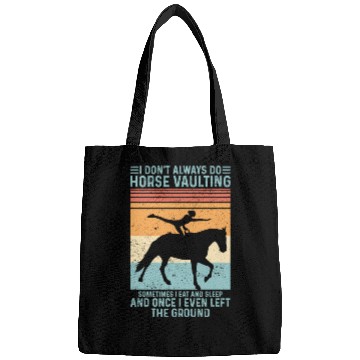 Discover Funny Equestrian Horse Vaulting Retro Bags