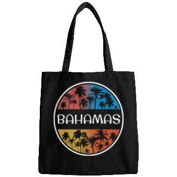Discover Bahamas Stylish Vacation Souvenir Palm Tree Bags