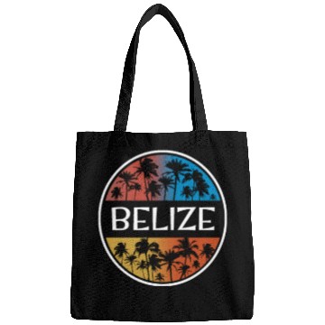 Discover Belize Stylish Vacation Souvenir Palm Tree Bags
