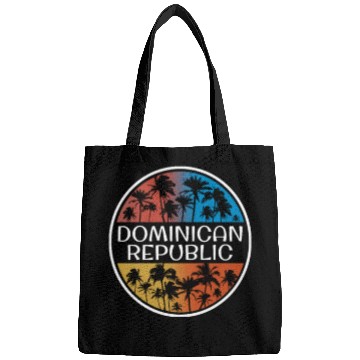 Discover Dominican Republic Stylish Vacation Souvenir Palm Bags