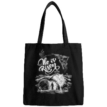 Discover He Is Risen- White Drawing Angel HD Bags