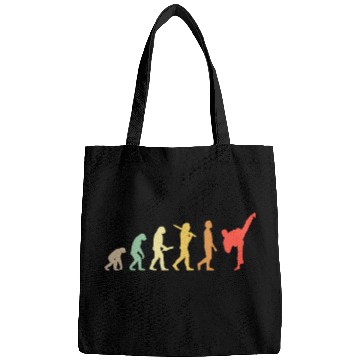 Discover Retro Karate Evolution Gift For Karateka Bags