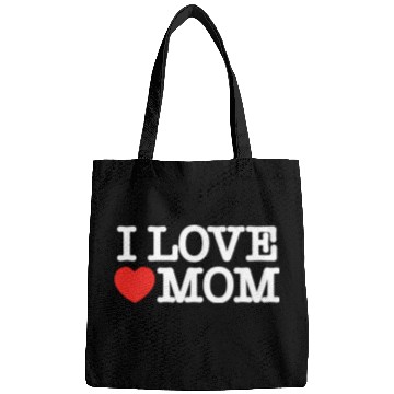 Discover I love mom (dark) Bags
