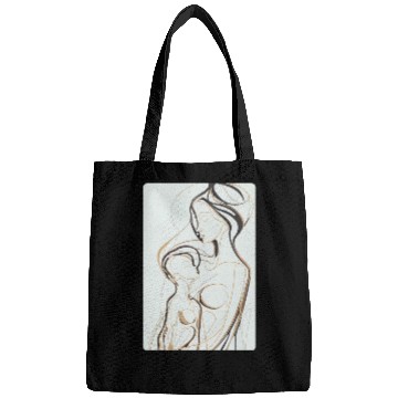Discover Black, Gold & White Abstract Mother & Daughter Bags