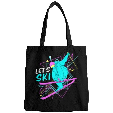 Discover Retro 80s Skiing Lover Lets Ski Bags