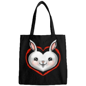 Discover Sweet Easter Bunny Heart On Easter Bags