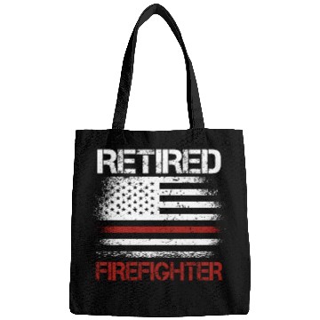 Discover Retired Firefighter Us Flag Bags