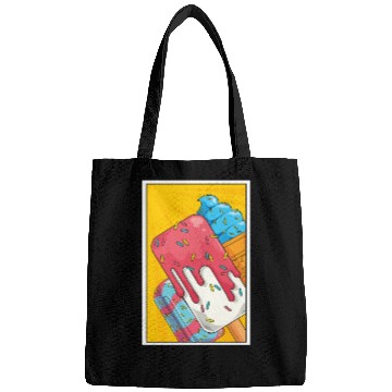 Discover Sweets Lover Foodie Pop Art Dessert Ice Cream Bags