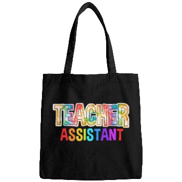 Discover Teacher Assistant Tie Dye Back To School Bags